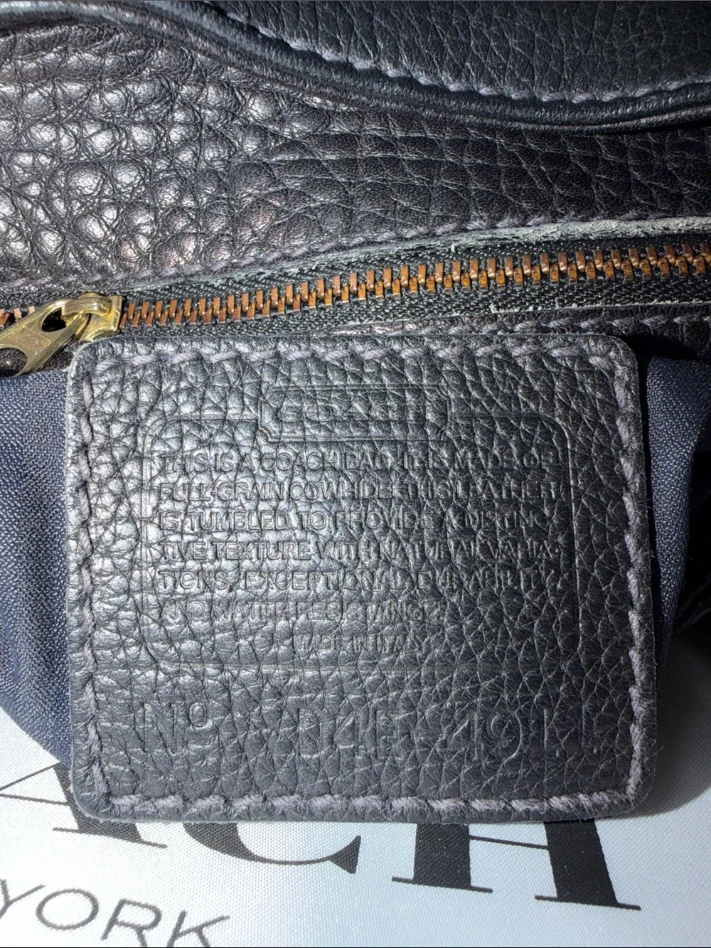Coach Two-Tone Brown Leather Backpack